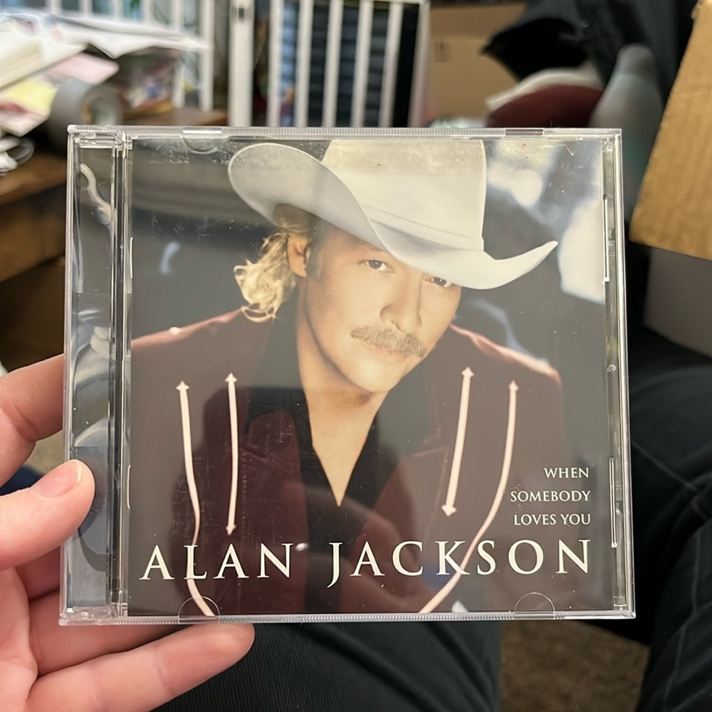 Alan Jackson, Music CD, When Somebody Loves You, Good Condition, Maroon, Green